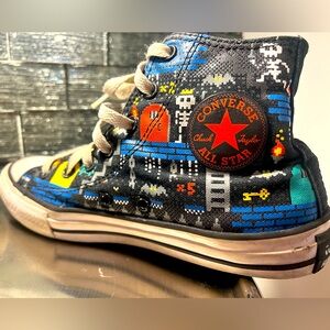 Converse All Star High Top Sneakers in Arcade Print